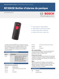 RF3503E Boîtier d`alarme de panique