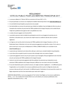 Règlement - Vote du public des Mérites Francopub 2017