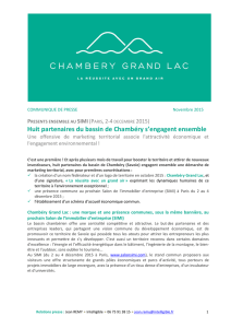 Conférence de presse de Chambéry Grand Lac
