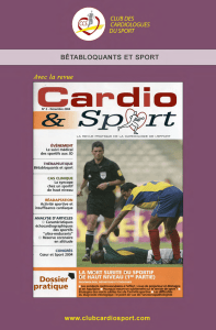 betabloquants et sport - Club des Cardiologues du Sport