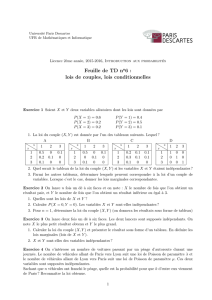 feuille 6 - UFR de Mathématiques et Informatique
