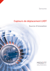 Capteurs de déplacement LVDT