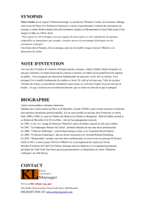 synopsis note d`intention biographie contact