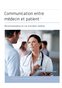 Communication entre médecin et patient