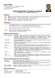 CV au format PDF - Benoit Neil