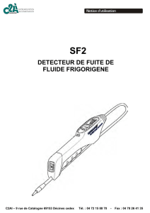 SF2 - Notice d`utilisation