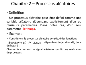 Chapitre 2 – Processus aléatoires - Etud.insa