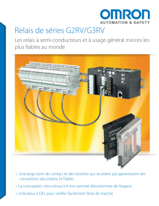 G2RV/G3RV Series Relays Product Brochure