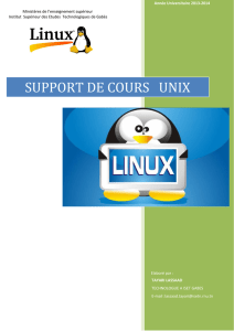SUPPORT DE COURS UNIX