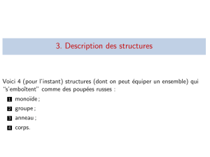 3. Description des structures - UTC