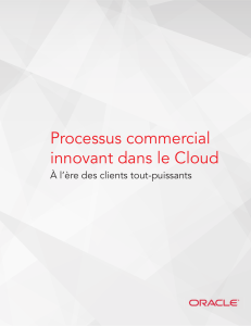 Processus commercial innovant dans le Cloud