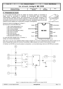 Le circuit intégré NE 555 +