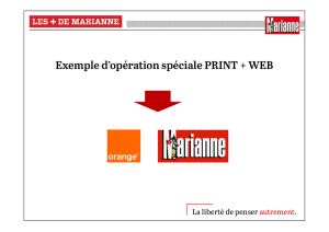 Exemple d`opération spéciale PRINT + WEB