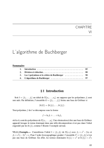 L`algorithme de Buchberger - Licence de mathématiques Lyon 1