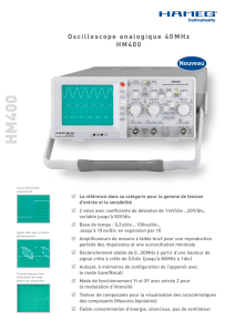 Oscilloscope analogique 40MHz HM400