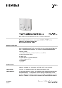 3003 Thermostats d`ambiance RAA30…