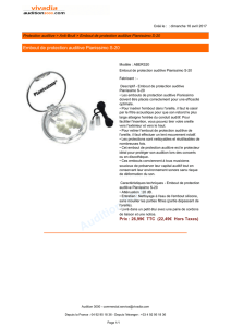 Embout de protection auditive Pianissimo S-20