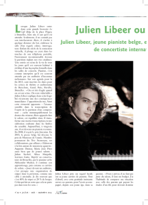 Julien Libeer ou la modernit