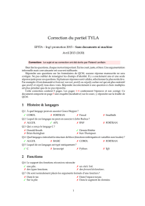 Correction du partiel TYLA - LRDE