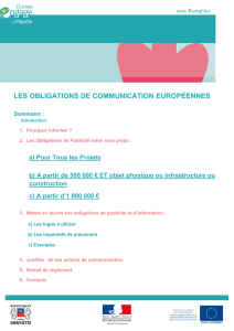les obligations de communication européennes