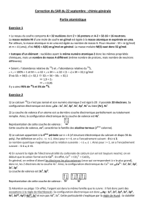 Correction SAR Chimie populaire
