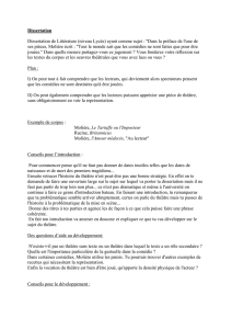 Dissertation Dissertation de Littérature (niveau Lycée