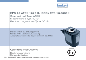 Operating Instructions EPS 16 ATEX 1072 X, IECEx EPS