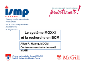 Le système MOXXI et la recherche en BCM