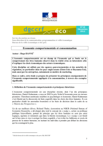 dgccrf éco n°10 économie comportementale et consommation vd