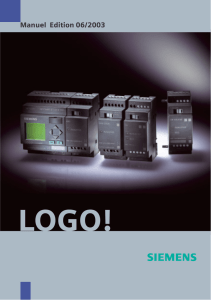 Manuel de LOGO! - Siemens Support