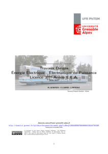 Travaux Dirigés, Électronique de puissance, Licence 3 année E.E.A.