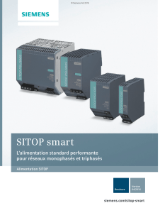SITOP smart - L`alimentation standard performante pour réseaux