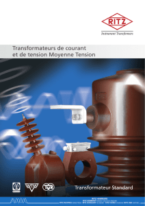 Transformateurs de courant et de tension Moyenne Tension