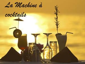 La machine à cocktails