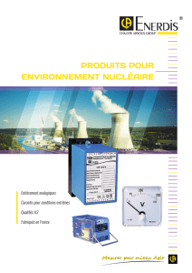 produits pour environnement nucléaire