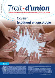Dossier le patient en oncologie - Cliniques Keraudren – Grand Large