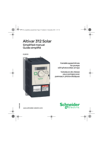 Altivar 312 Solar - Schneider Electric