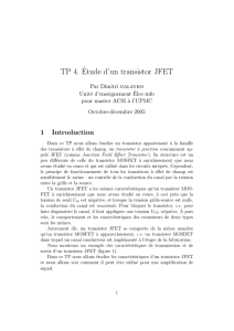 TP 4.´Etude d`un transistor JFET