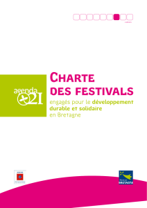 Charte des festivals - Eco-communication