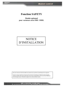 Guide d`installation option SAFETY
