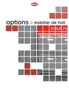 options mobilier de hall - Boites aux lettres RENZ