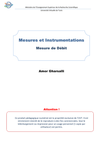 Mesures et Instrumentations - Université Virtuelle de Tunis