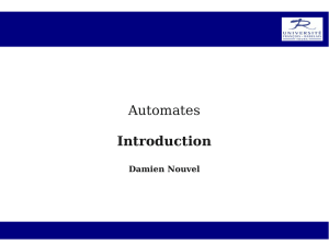 Automates Introduction