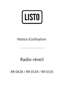 Notice radio-réveil Listo RR-042B V.2.0 _A6