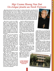Mgr Cosma Hoang Van Dat Un évêque jésuite au Nord