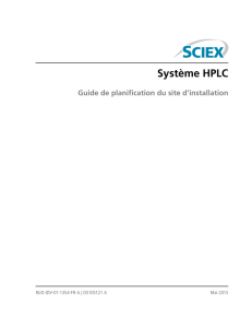 Système HPLC Guide de planification du site d`installation