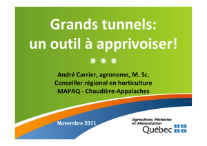 Grands tunnels: un outil à apprivoiser