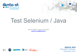 Test Selenium / Java