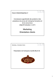 A 2015-2018 CI 2 Marketing - Présentation Camille Bloch SA
