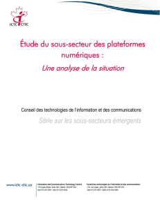 plateformes numériques - Information and Communications